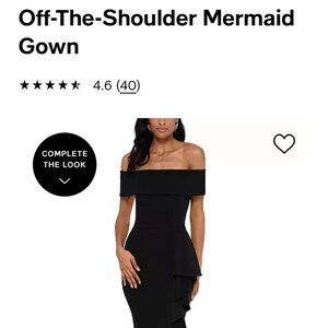 NWT Formal Dress New Size 14 Betsey and Adam Off the Shoulder Mermaid